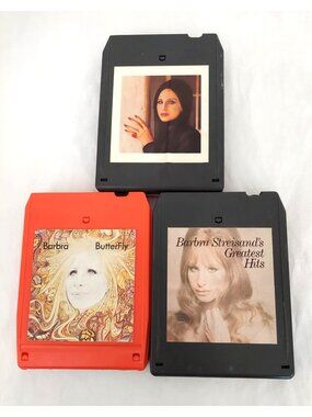 Barbara Streisand’s Greatest Hits, Self Titled, And Butterfly 8 Track Tape Lot